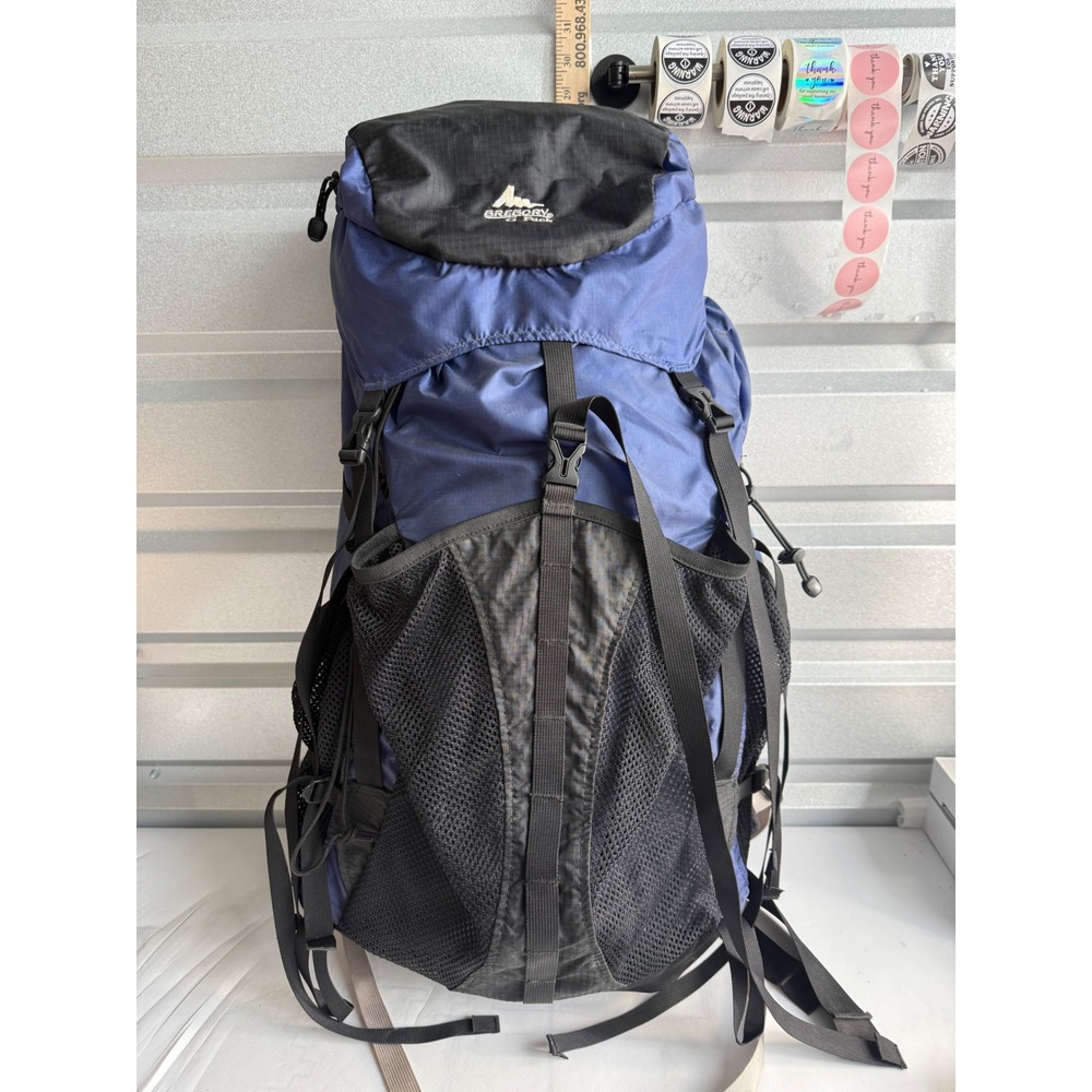 Gregory G-Pack Blue Black Internal Frame Technical Hiking Backpack Lightweight